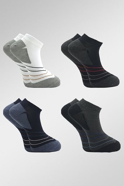 KARDEŞLER ÇORAP Men's Cotton Booties 4 Pack