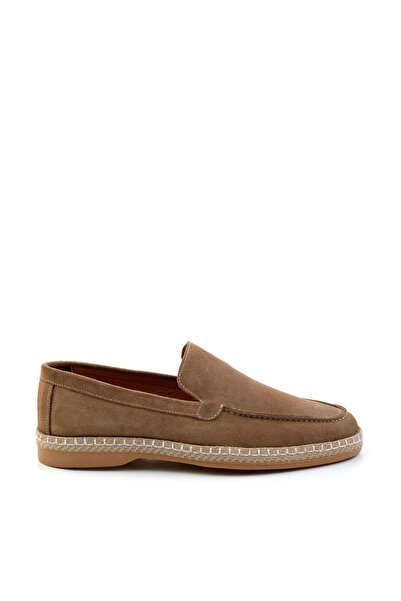 Bambi Bej Leather Erkek Espadril E01079709502