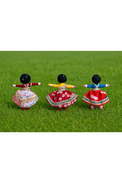 soğanlı bebek Colorful Traditional Handmade 3 Pieces Small Size Onion Cloth Doll