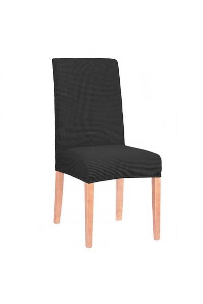 SERSIMO Husa universala pentru scaun, marime universala, poliester si spandex, 45 cm x 60 cm, negru
