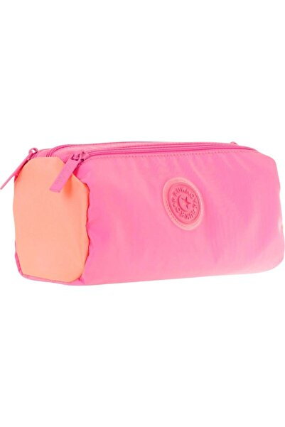 KAUKKO حقيبة أقلام كويك ذات 3 أقسام (وردي)