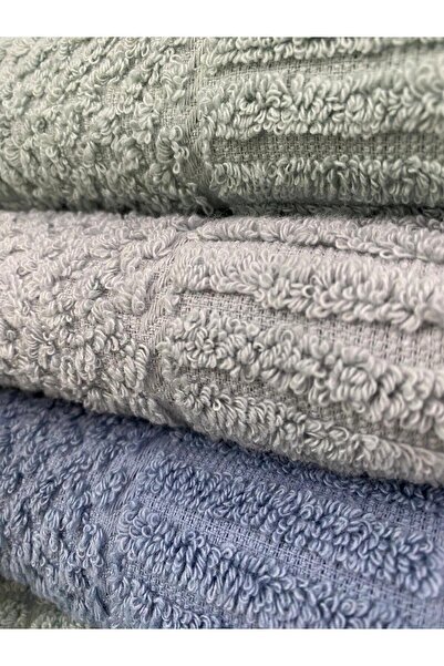 Teksev Набір рушників для рук і обличчя Atlas, 3 шт. – 50x90 см, 100% бавовна, м'яка текстура, плетені