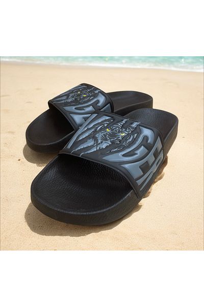 GEZER Beach Pool Garden Sea Daily Men's Slippers.Tiger Patterned Men's Slippers.