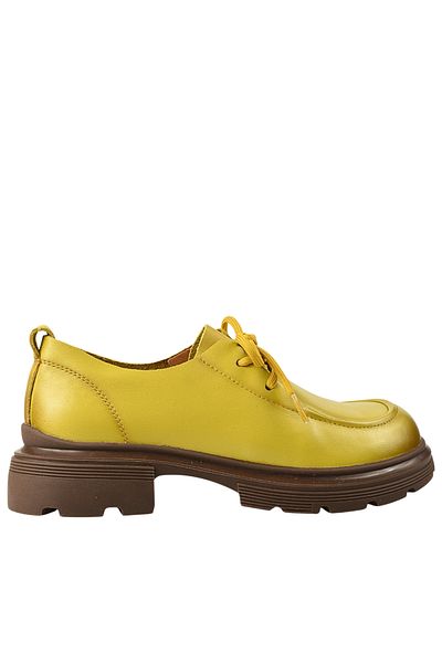 FORMAZIONE Casual shoes, women, FORMAZIONE, KM 6716 yellow, leather 40