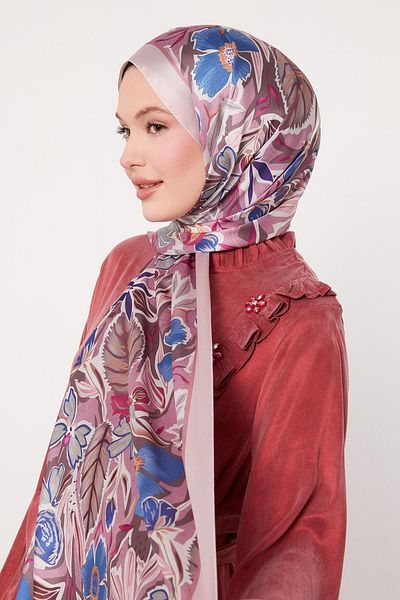 Levidor Şal de mătase indiană cu model floral