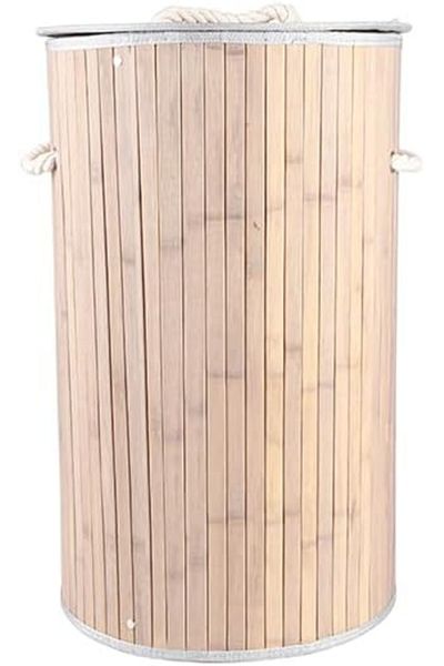AC BOX Tony Bamboo Gray Foldable Basket 57 cm Ac Box 861931