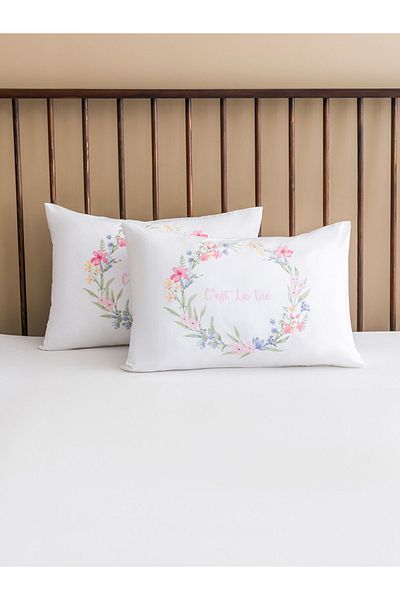 LC Waikiki Floral Patterned Pillow Case 2 Piece 50X70 cm