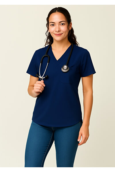 PIQUE Top pentru uniformă de asistentă UItralycra Spaniard - Top pentru uniformă de asistentă medicală Top pentru uniformă chirurgicală