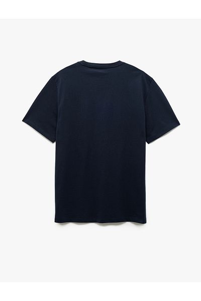 Koton Cotton Short Sleeve Regular Fit Crew Neck College Printed T-Shirt