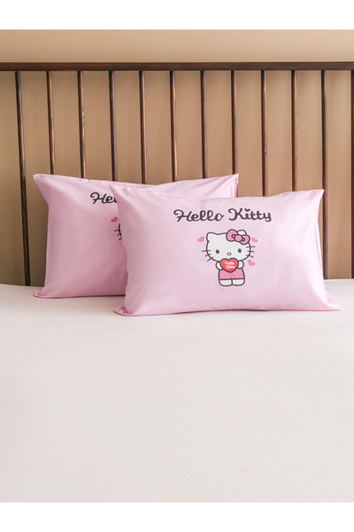 LC Waikiki Set de 2 fețe de pernă cu imprimeu Hello Kitty alb 50x70 cm