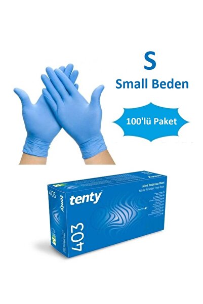 QBR Home Nitril Eldiven. Pudrasız. Small. 100'lü Paket. Tentymodel403