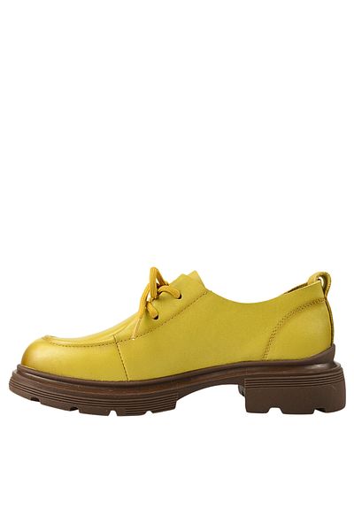 FORMAZIONE Casual shoes, women, FORMAZIONE, KM 6716 yellow, leather 40