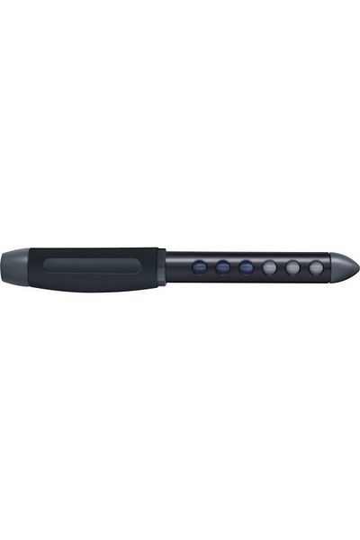 OEM School pen, grip area, 3 ink control windows, black