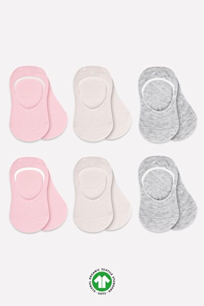 NW NessiWorld جوارب نسي وورلد بيستايل 6 قطع من السيليكون الممشط BS30101B وردي إكرو رمادي