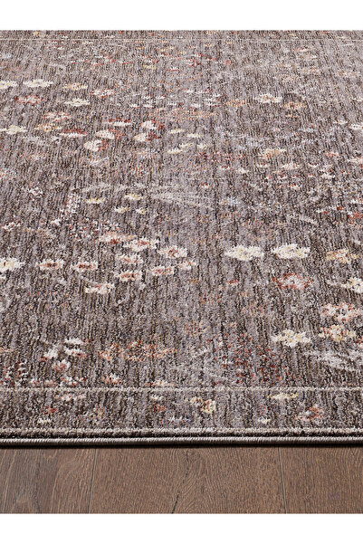 venucci home & living Frezia Floral Bambu Polyester Oturma Odası Salon Mutfak Halısı Eskitme Çiçekli Vintage Halı