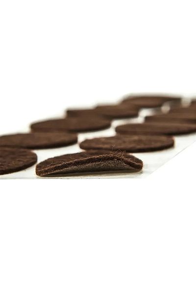TREND KULP 24 mm Adhesive Furniture Leg Felt Floor Protector Table Chair Hardwood Protection Pad (Pack of 66)