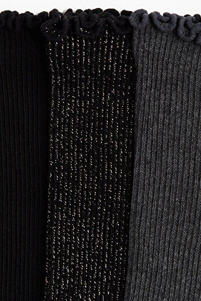 H&M 5'li Lastik Örgülü Çorap