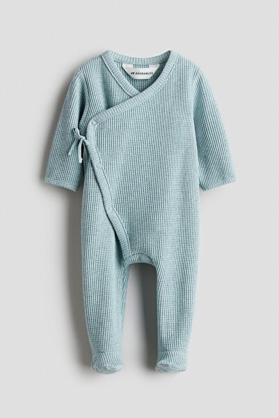 H&M Petek Dokulu ve Pamuklu Tulum