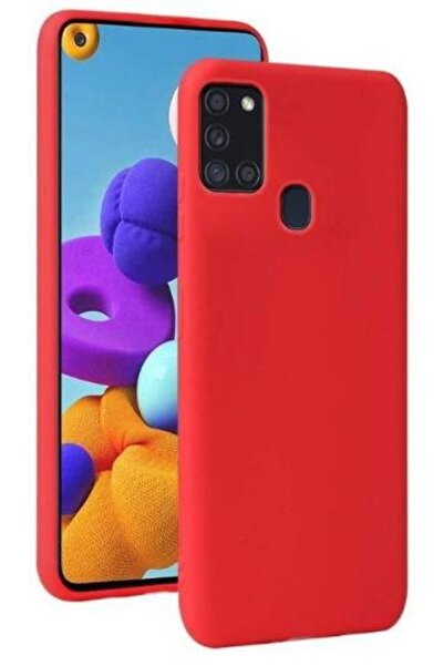 lemontti Silikonový zadní kryt Silky LEMHSA21SR pro Samsung Galaxy A21s (červ...
