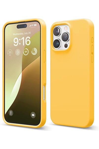 Shopi غطاء حماية كامل للجسم من السيليكون السائل من إيلاجو لهاتف آيفون 16 برو ...