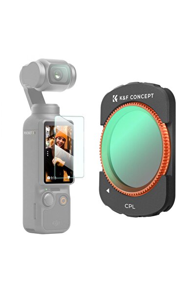K&F CONCEPT Magnetic CPL Filtre ( DJI Osmo Pocket 3 combo Uyumlu )