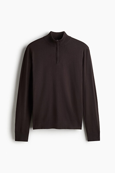 H&M Yarım Fermuarlı Kazak Regular Fit