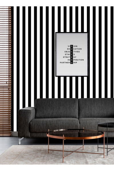 Golden Duvar Kağıtları 15243 SİYAH - BEYAZ 5.2m2