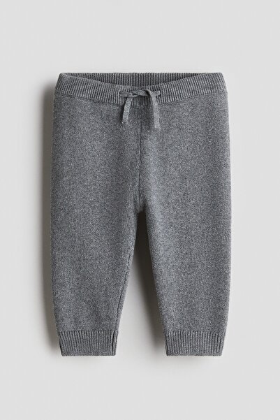 H&M Pamuklu İnce Triko Jogger Pantolon