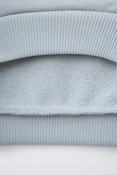 Magu Lány pamut jégkék pulóver és leopárdmintás leggings szett - szívmintás