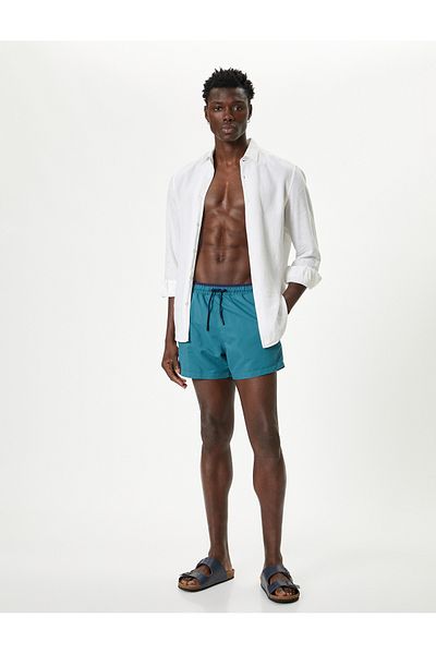 Koton Sea Shorts Mini Oversize with Laced Waist