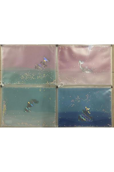 Südor A4 Silvery Zippered Silvery File Set of 4