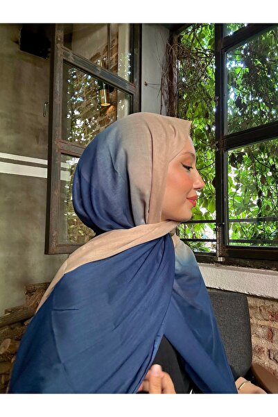 Scarf Şal de bumbac cu gradient