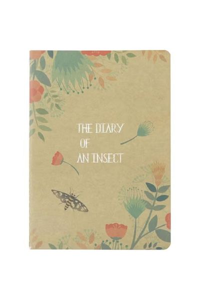 Roco Notebook: Diary of an Insect B‑Sheet Lined – Brown Cover