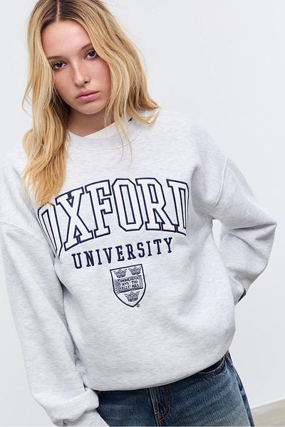 Stradivarius Embroidered sweatshirt