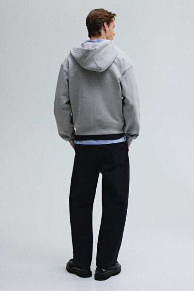 H&M Kapüşonlu ve Fermuarlı Üst Loose Fit