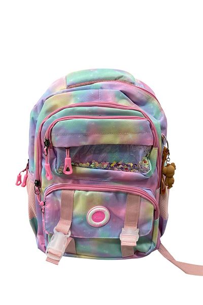 tüftürük 3-Piece Primary School Bag Set (Rainbow) School Bag & Lunch Box & Pencil Case