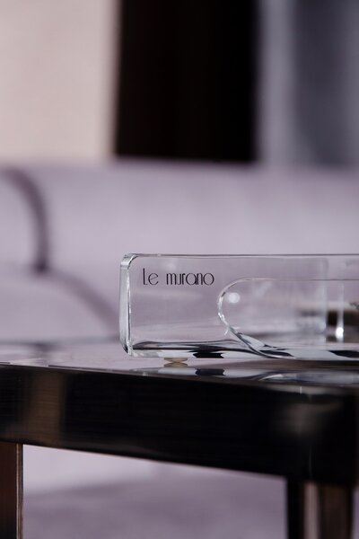 Le murano Line Zigzag Plexi Tray S – 26X18 cm