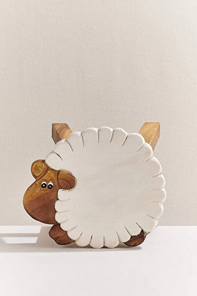 Paşabahçe Ahşap Çocuk Taburesi Kuzu