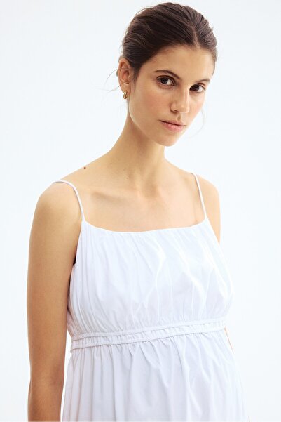 H&M MAMA Askılı Poplin Elbise
