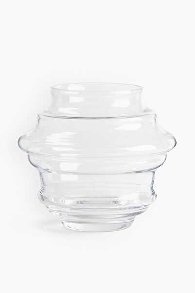 H&M Katlı Büyük Cam Vazo