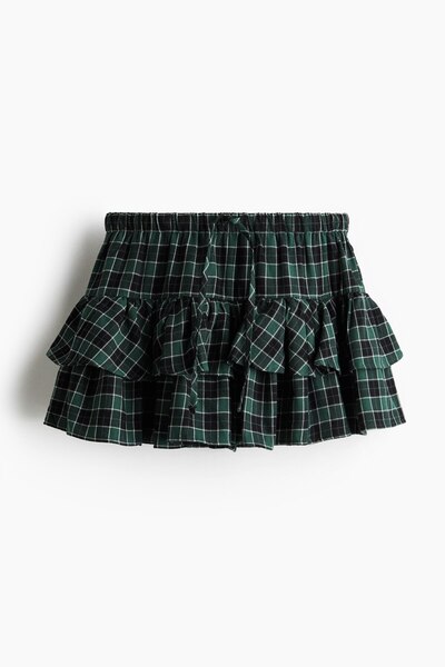 H&M Katlı ve Büzgü Bağlı Etek