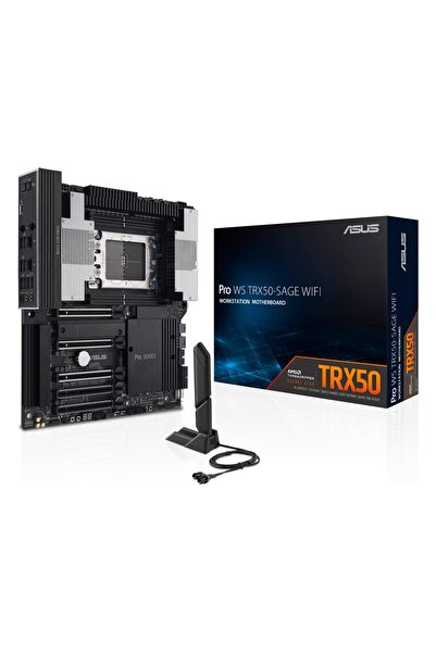 ASUS Pro WS TRX50-Sage WiFi DDR5 (6400MHz)OC M.2 USB-C PCIe 5.0 TR5 CEB Anakart