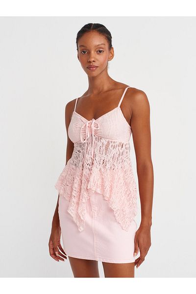 Dilvin 31917 Strap Lace Top-Light Powder