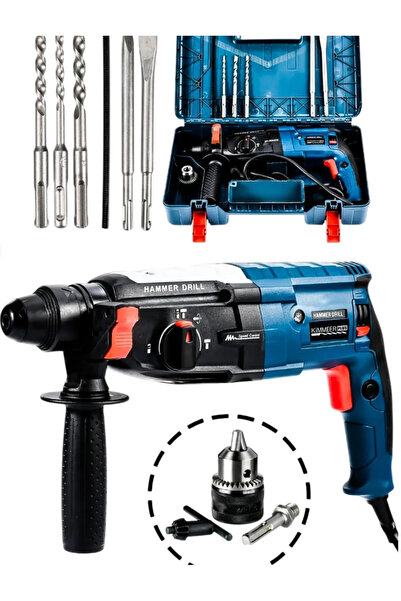 KİMMEER PLUS 850w Metal Şanzıman Darbeli Matkap Kırıcı Delici Hilti 2-28mm