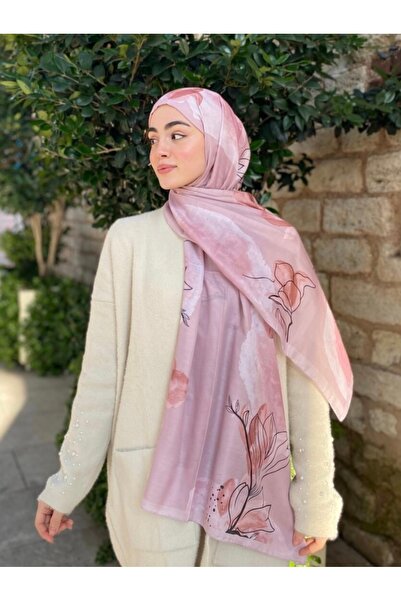 lune MENEKŞE DESEN ŞAL GÜL KURUSU