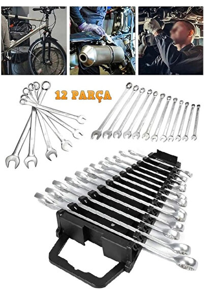 enius 12 Parça Kombine Anahtar Düz Yıldız Takım Seti