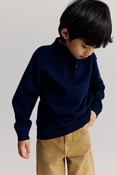 H&M İnce Triko Polo Üst