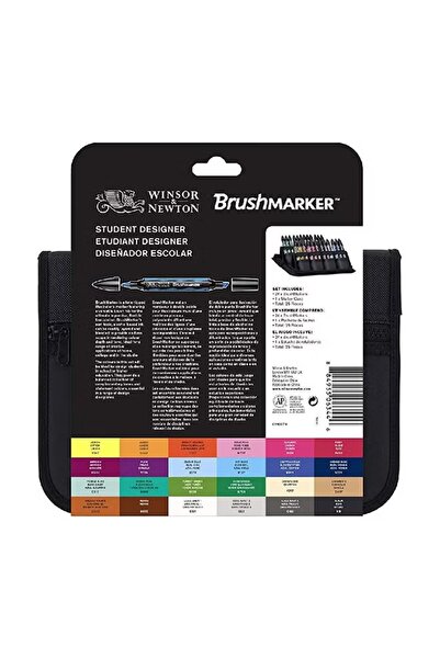 Winsor Newton BrushMarker Student Designer Wallet Set – Multicolour
