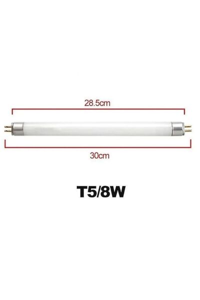MAMMUD Sinek Ampülü Floresan 8w Bl T5 30 Cm Şavk Floresan Ampul 8 Watt Beyaz