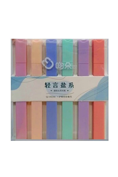 Banadabak DUO FOSFORLU KALEM QJ-0924A PASTEL 6 RENK ( 1 ADET FİYATIDIR)